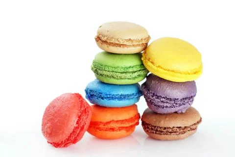 Stacked macaroons Stock Photos