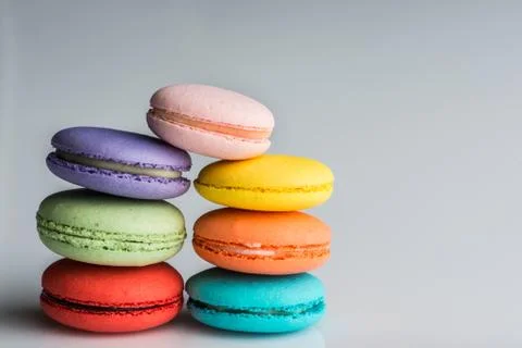 Stacked macaroons Stock Photos