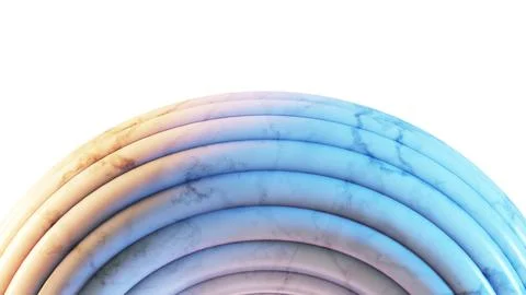 Stacked marble circle shapes with gradient lighting Stock Illustration