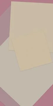 Stacked minimalist paper notes in soft pastel tones sit on a pink backgroun.. Illustrazione stock