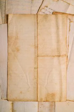 Stacked old sheets group Stock Photos