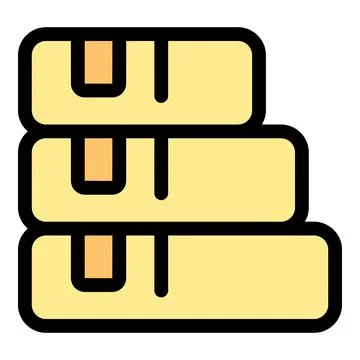 Stacked parcel boxes representing logistics and delivery services Stock Illustration