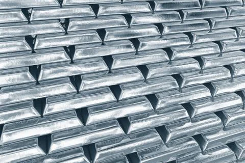 Stacked platinum bars Illustration