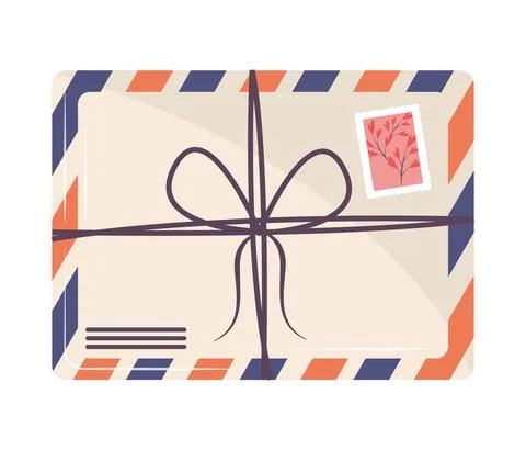 Stacked postal mails 스톡 일러스트