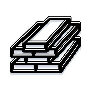 Stacked precious metal bars representing wealth and finance 库存插图