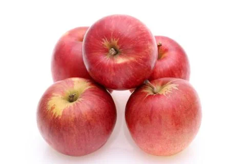 Stacked of red apples Stock Photos