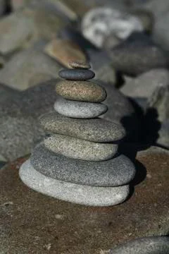 Stacked rocks Stock Photos
