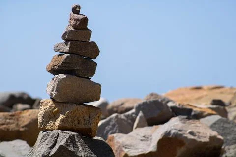 Stacked Rocks Stock Photos