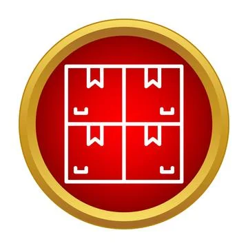 Stacked shipping boxes logistics distribution commerce icon イラスト素材
