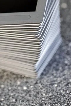 Stacked slide frames Stock Photos