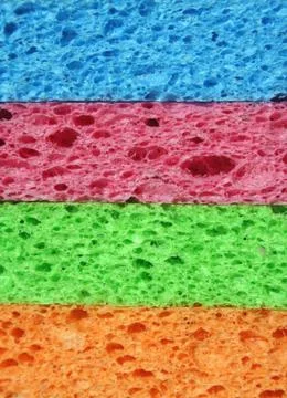 Stacked sponge background Stock Photos