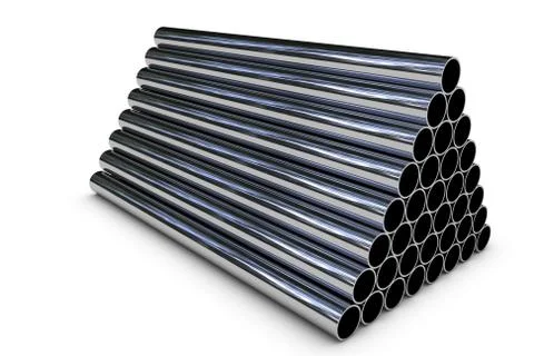 Stacked steel pipe Illustration