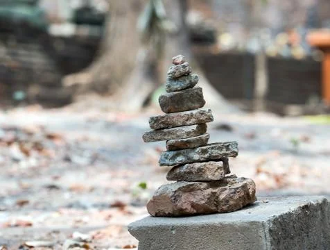 Stacked stone Stock Photos