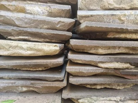Stacked stone slabs Stock Photos