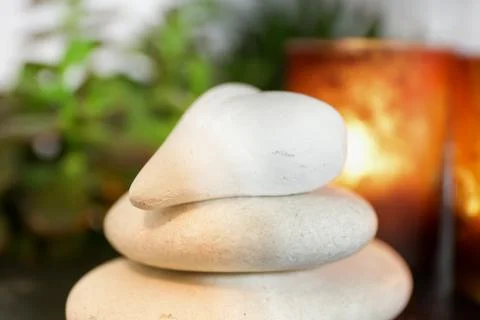 Stacked stones Stock Photos