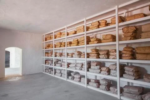 Stacked store room 스톡 사진