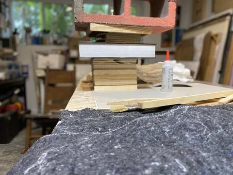 Stacked studio compression  Foto stock