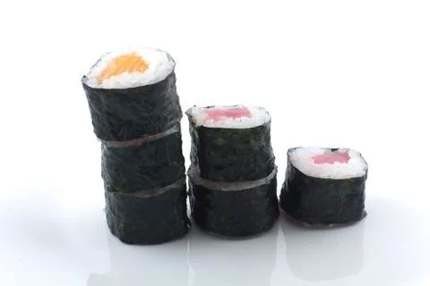 Stacked sushi Stock Photos