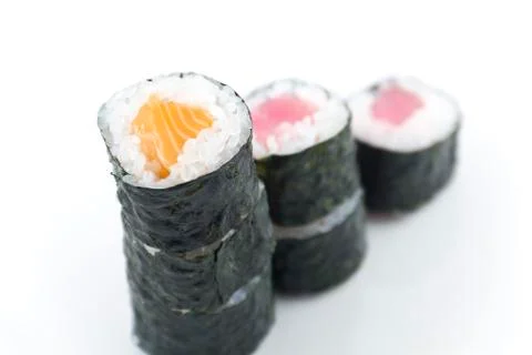 Stacked sushi Stock Photos