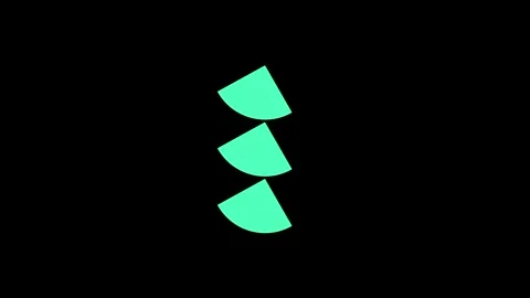 Stacked Teal Arrow Levels Stock Footage 340297201