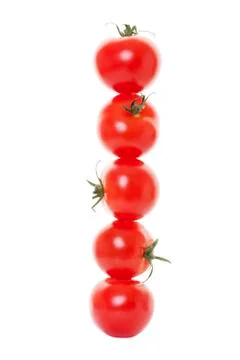 Stacked tomatoes Foto stock