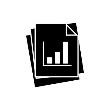 Stacked Vertical Documents Paperwork Icon Stock Illustration