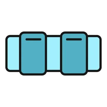 Stacked weights icon representing strength and fitness Stock Illustration