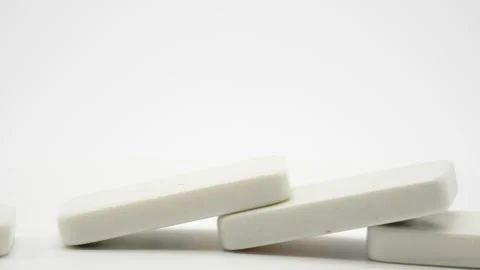 Stacked White Blocks, A Simple Visual Explanation Stock Footage 262499819