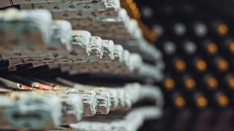 Stacked Up Wine Bottles In The Cellar Stock Footage 89282436