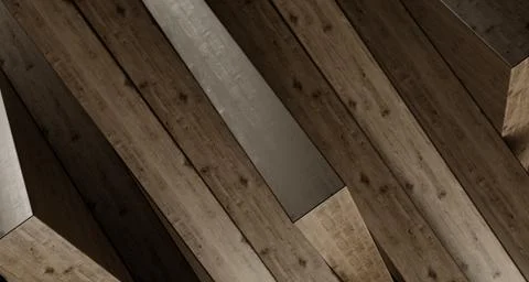 Stacked Wood Boxes Realistic Background.3D Rendering イラスト素材