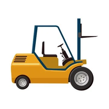 Stacker loader icon, cartoon style Illustrazione stock