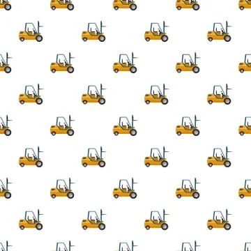 Stacker loader pattern 스톡 일러스트
