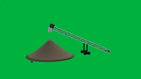 Stacker mining 3d loop green screen 스톡 동영상 342914926
