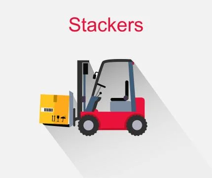 Stackers Icon Design Style Flat Stock Illustration