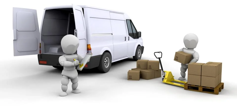 Stacking boxes Stock Illustration