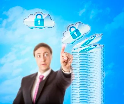 Stacking Cloud Objects In Secure Storage Stock Photos