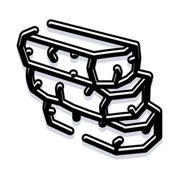 Stacking coffins for burial and funeral services Stock Illustration