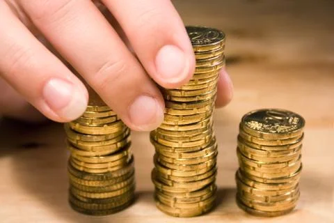 Stacking Up Coins Photos