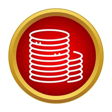 Stacking coins representing financial growth and investment Stock Illustration