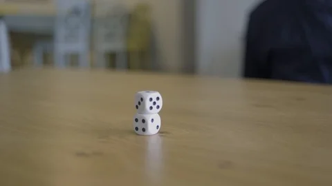 Stacking Dice Stock Footage 128300982