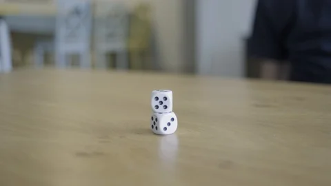 Stacking dice Stock Footage 128301855