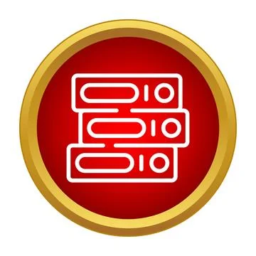 Stacking document binders representing office archive organization system Stock Illustration