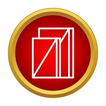 Stacking documents icon showing file organization concept 스톡 일러스트