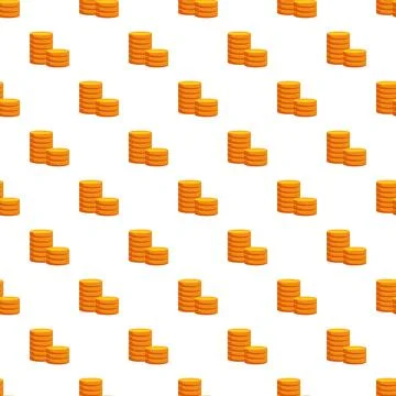 Stacking gold coin pattern representing finance and wealth Stock Illustration