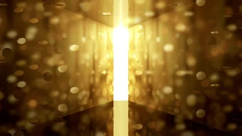 Stacking gold coins with increase on the beautiful bokeh and gold bar Stock-Footage 334027604