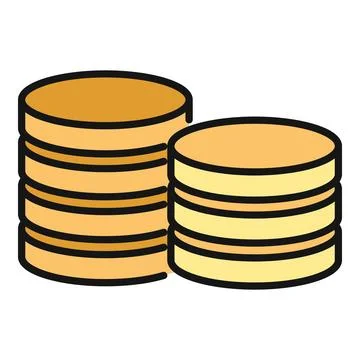 Stacking gold coins representing money, wealth and finance Stock Illustration