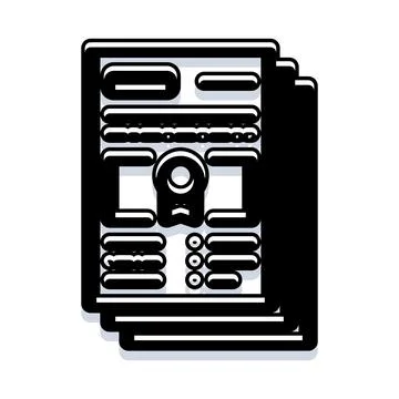 Stacking legal documents for official paperwork processing 스톡 일러스트