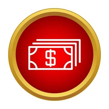Stacking money banknotes icon for financial concept 스톡 일러스트