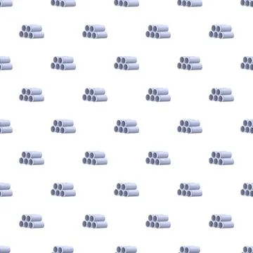 Stacking pipes seamless pattern for construction and industry 스톡 일러스트