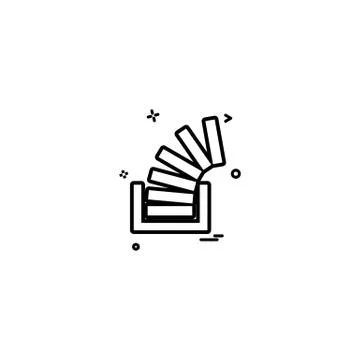 Stackoverflow icon design vector Stock Illustration